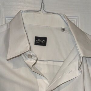 Armani Collezioni Classic White Dress Shirt